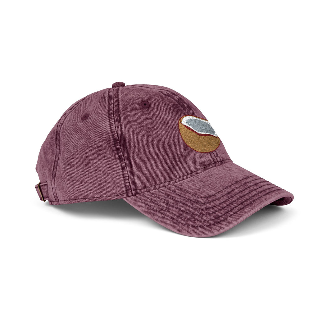 Vintage Embroidered Coconut Cap