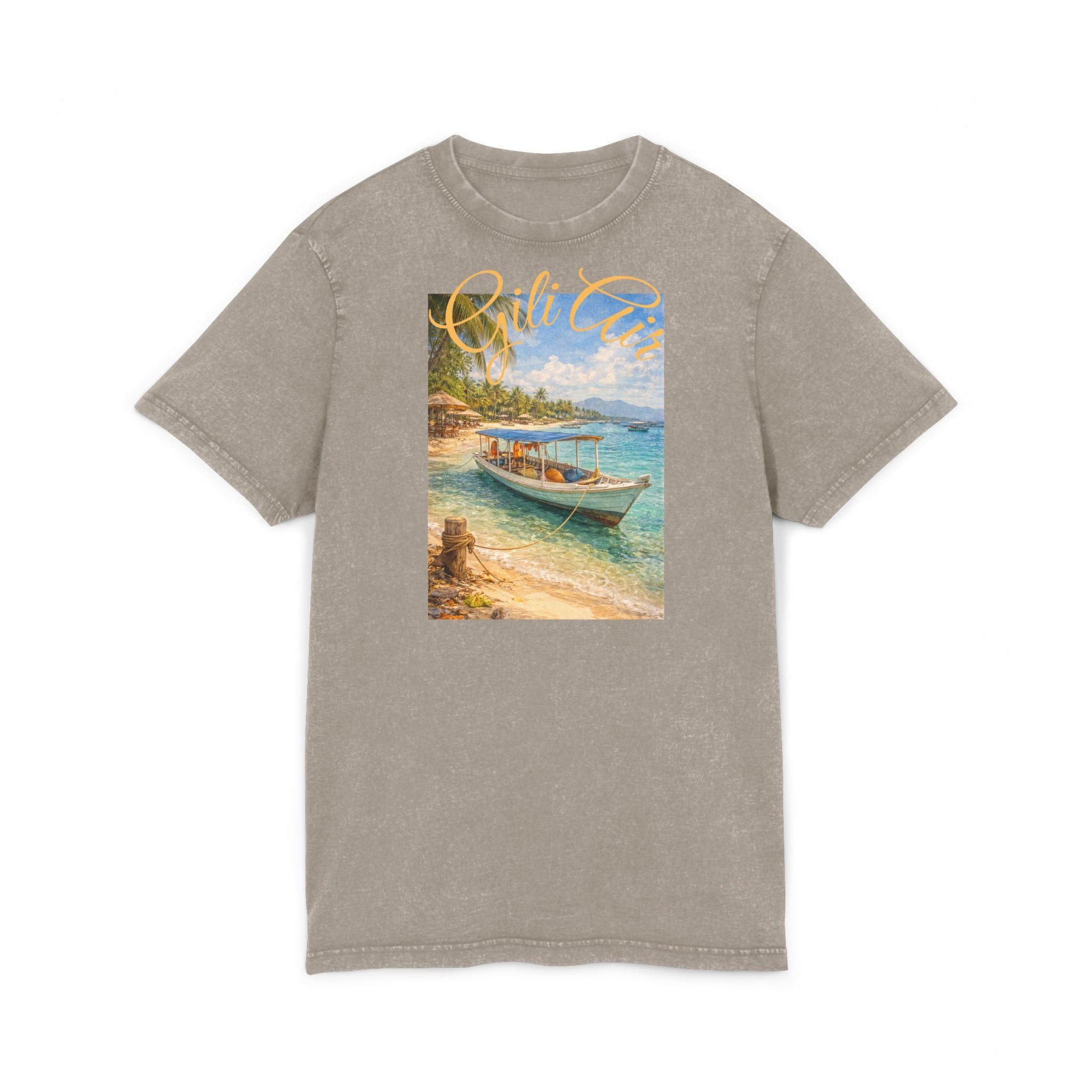 T-Shirt Gili Air Boat Vintage Graphic Tee