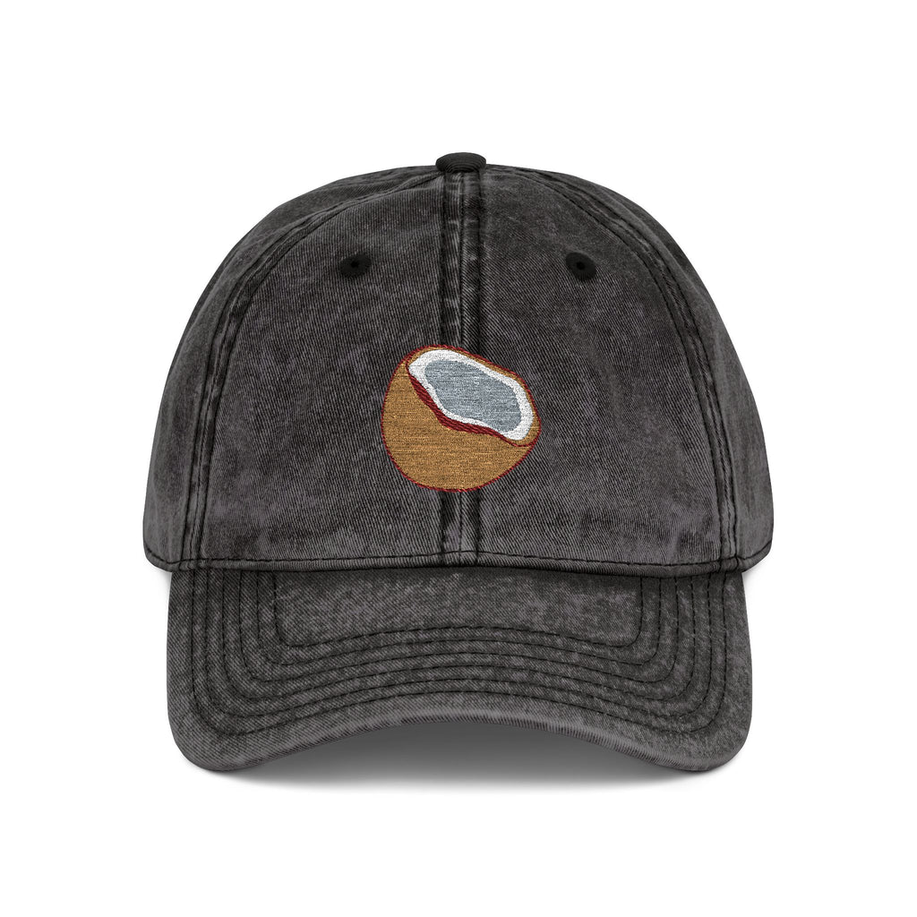 Vintage Embroidered Coconut Cap