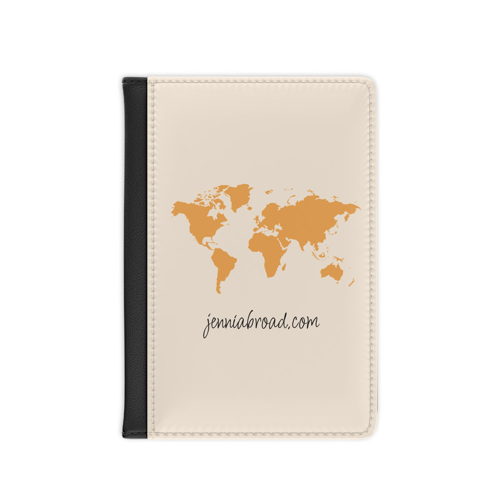 World Map Passport Cover
