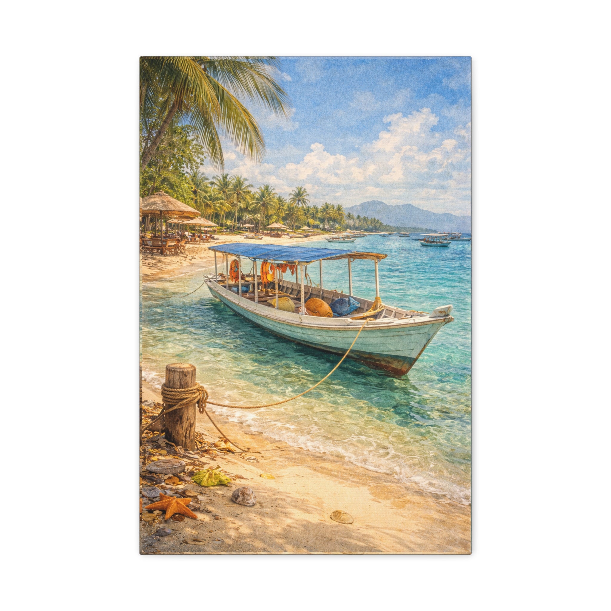 Gili Air Boat Canvas Print