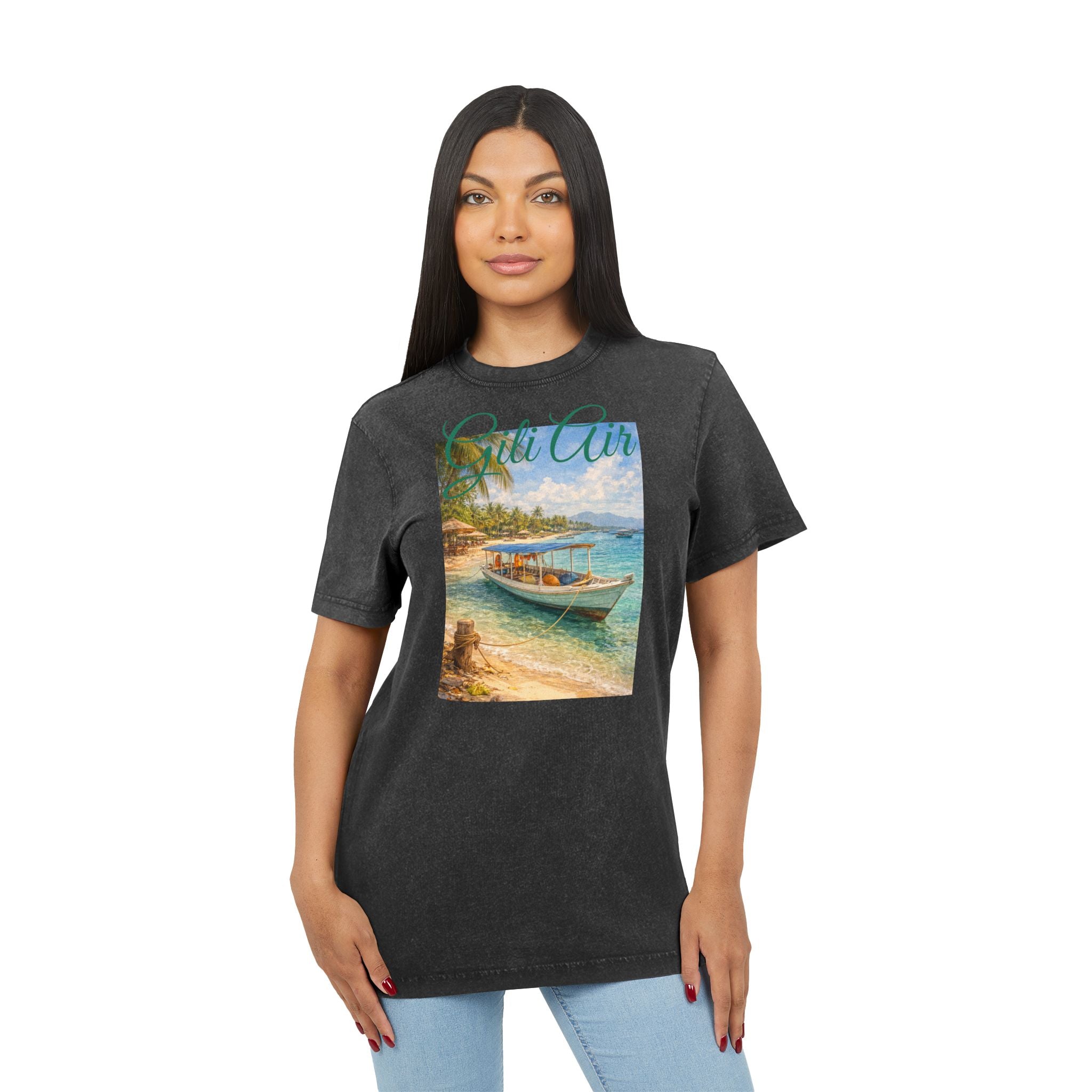 T-Shirt Gili Air Boat Vintage Graphic Tee