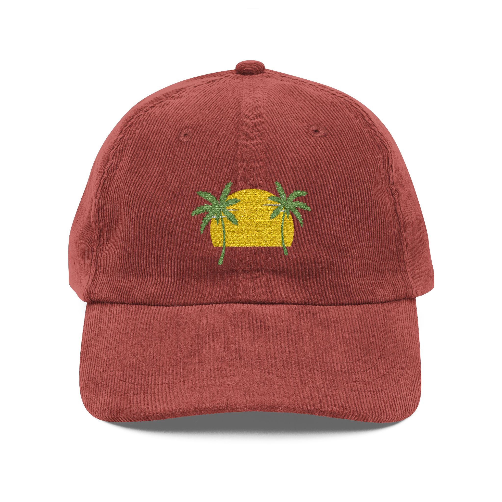Embroidered Vintage Corduroy Cap