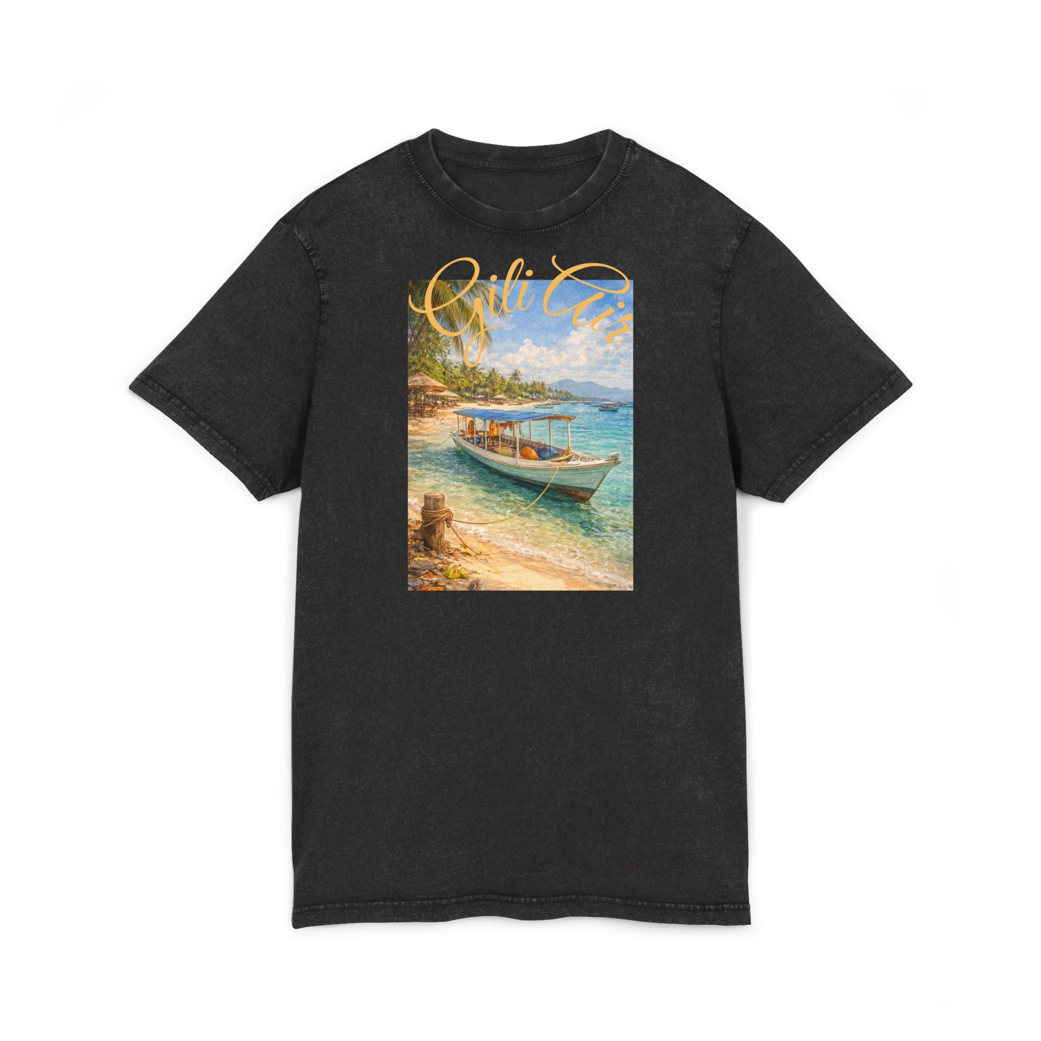 T-Shirt Gili Air Boat Vintage Graphic Tee