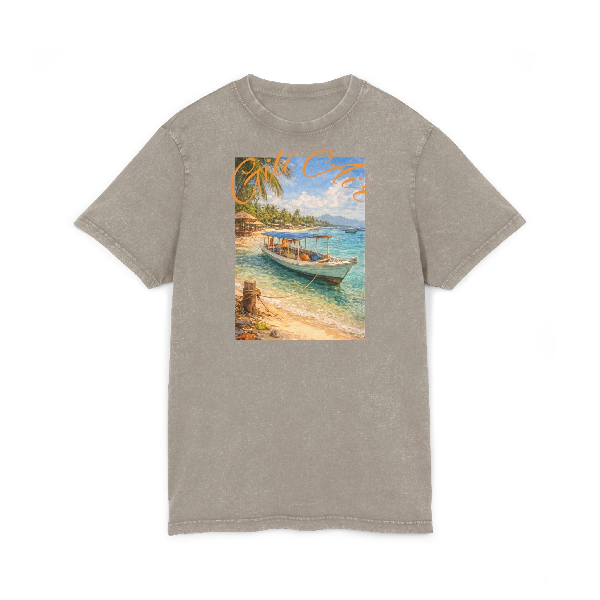 T-Shirt Gili Air Boat Vintage Graphic Tee