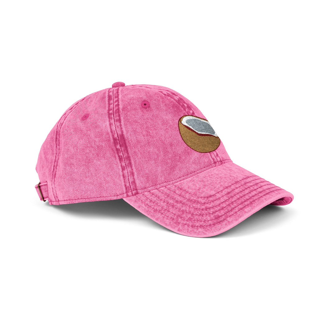 Vintage Embroidered Coconut Cap