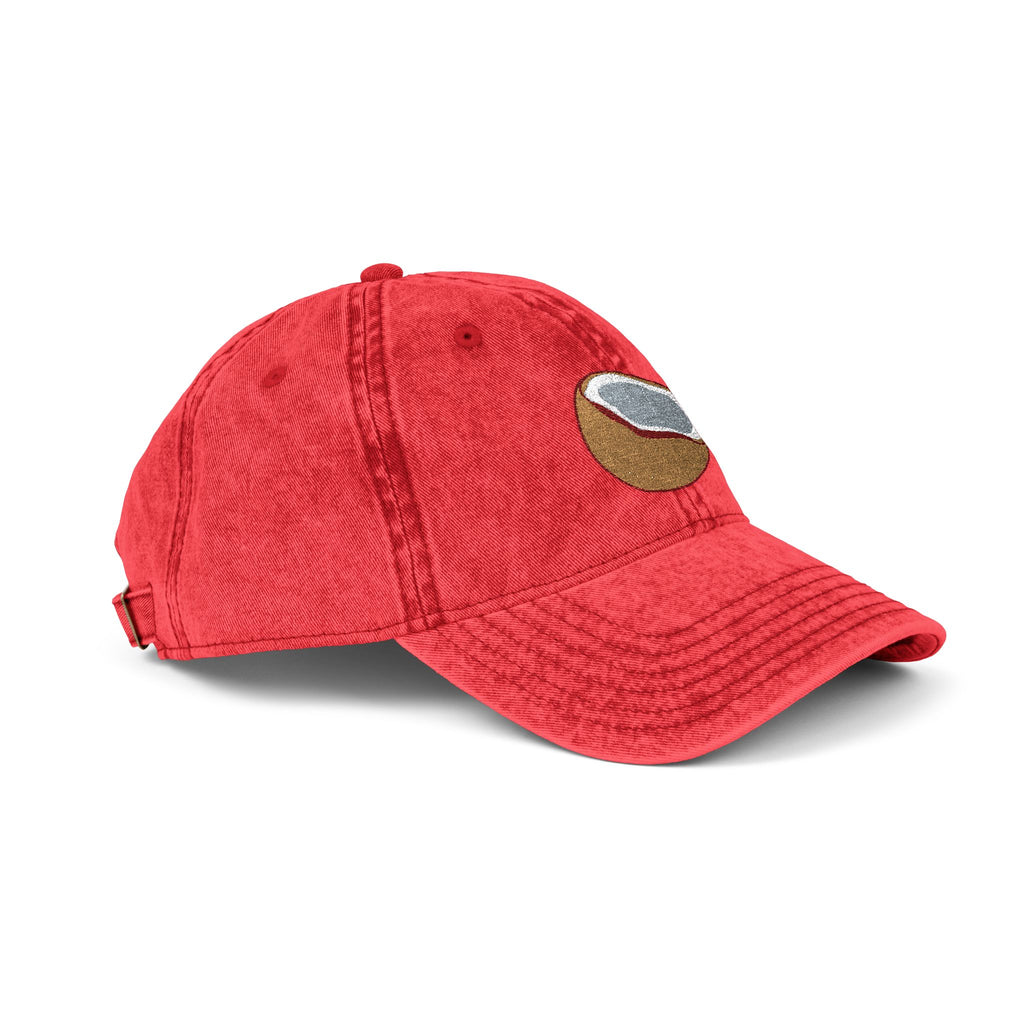 Vintage Embroidered Coconut Cap