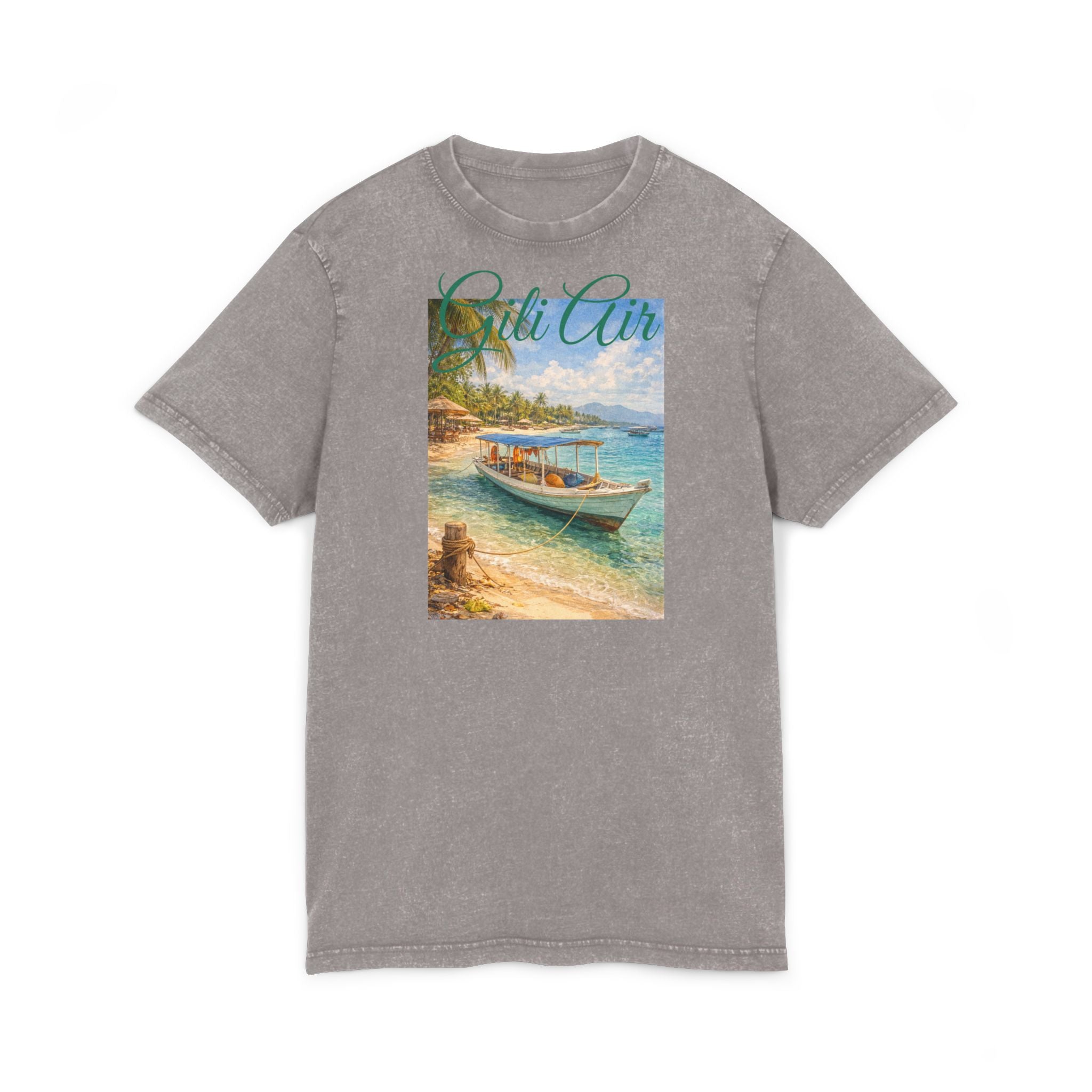 T-Shirt Gili Air Boat Vintage Graphic Tee