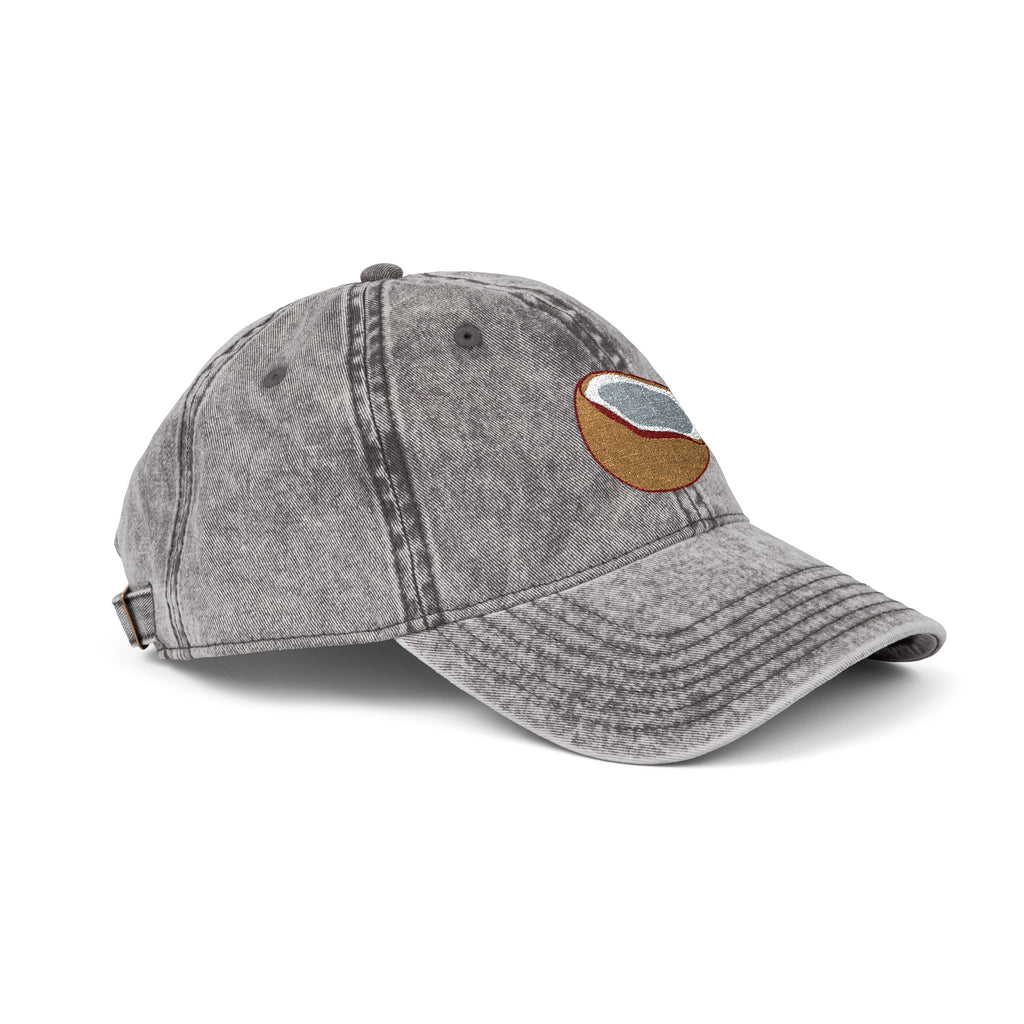 Vintage Embroidered Coconut Cap