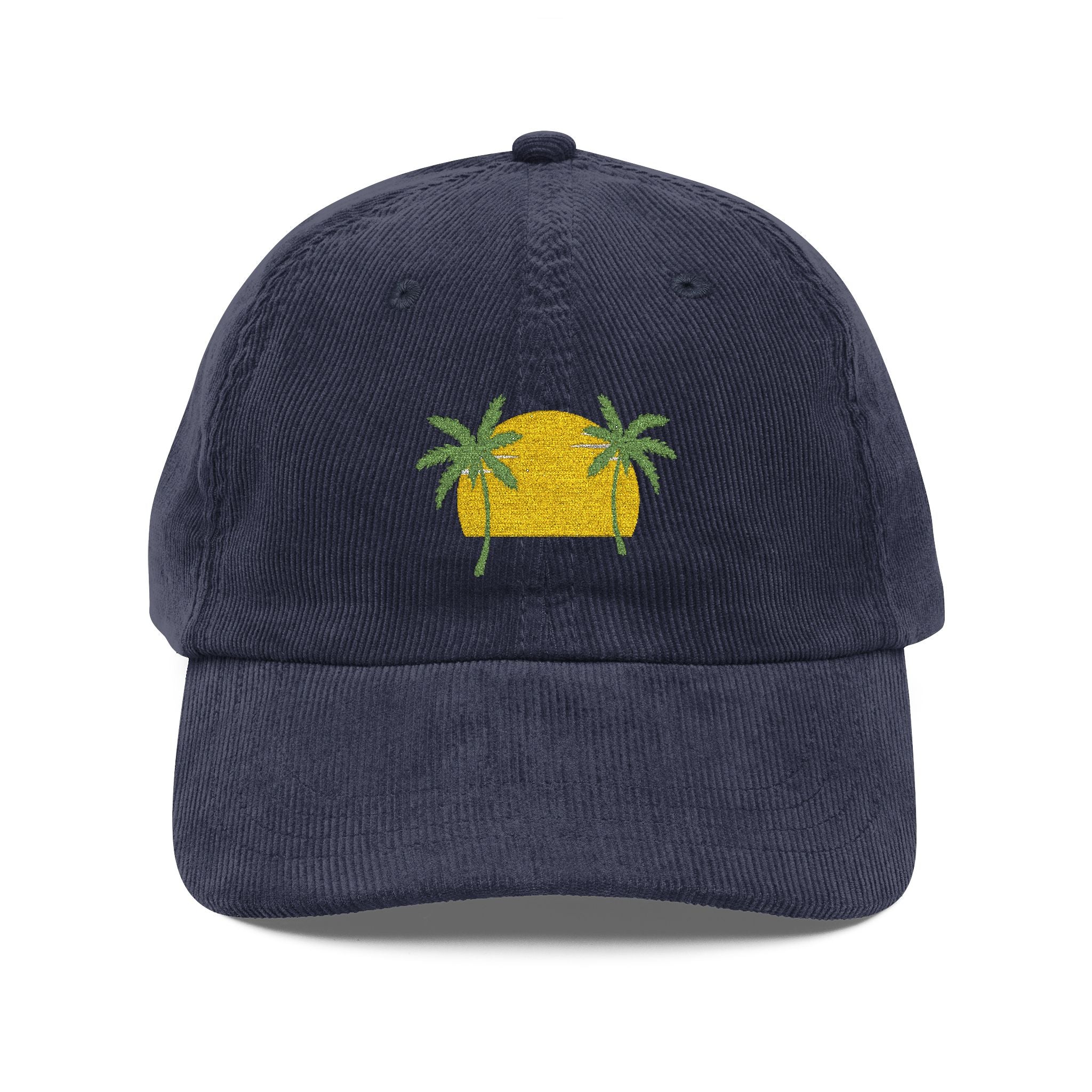 Embroidered Vintage Corduroy Cap