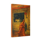 Monk in Bangkok Canvas Art