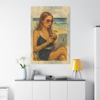 Beach Work Vibes Canvas Art