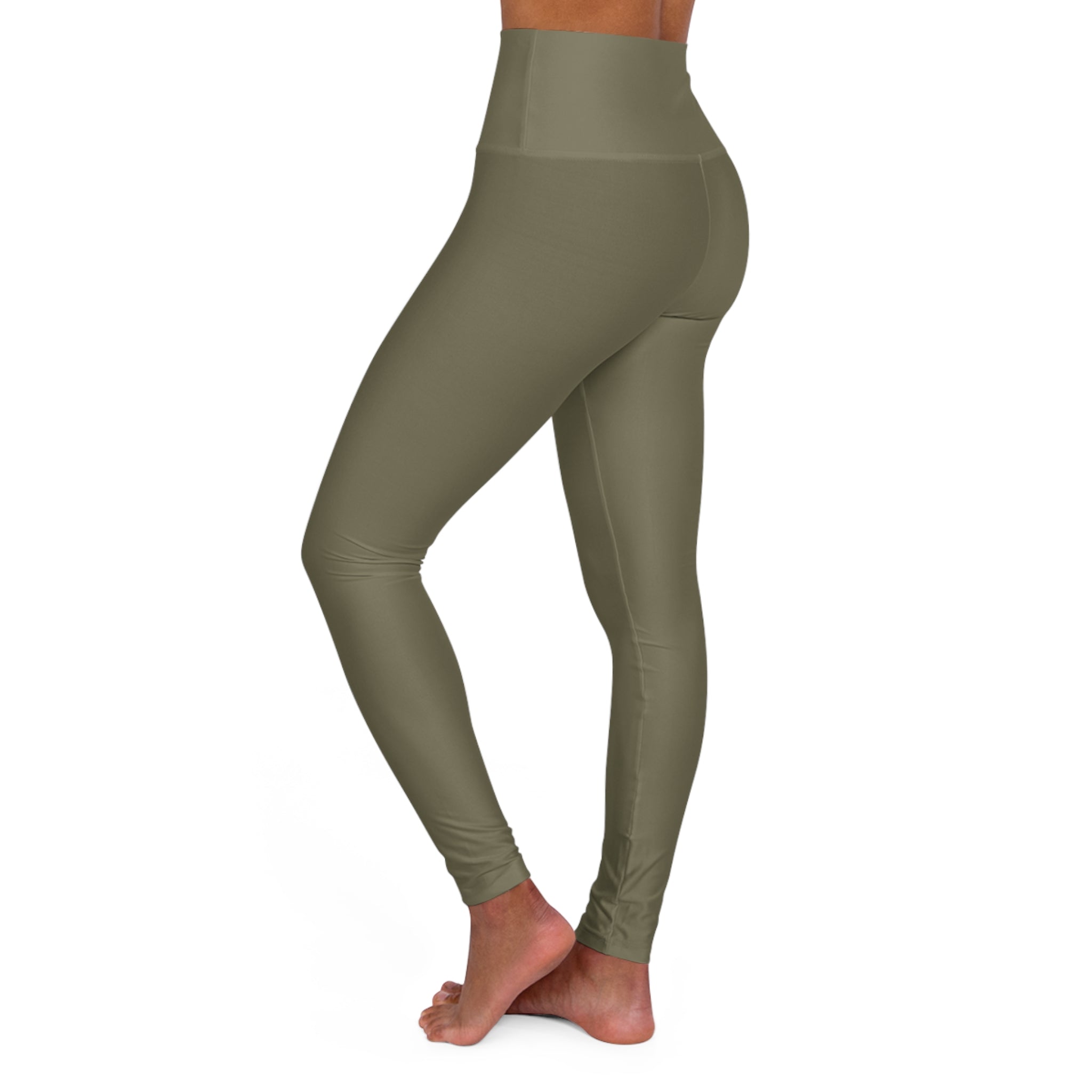 Yoga-Leggings Olivgrün Hell