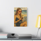 Beach Work Vibes Canvas Art