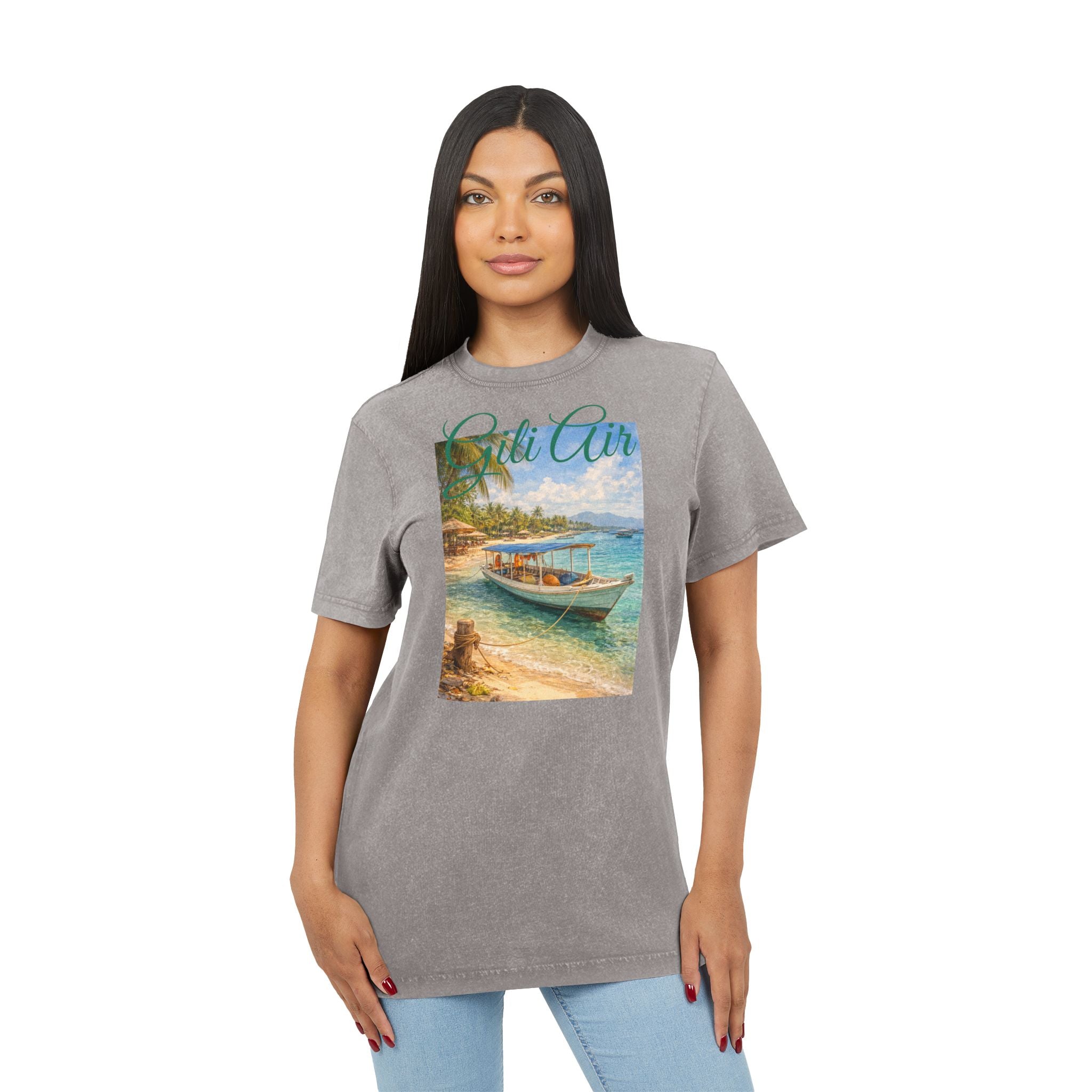 T-Shirt Gili Air Boat Vintage Graphic Tee
