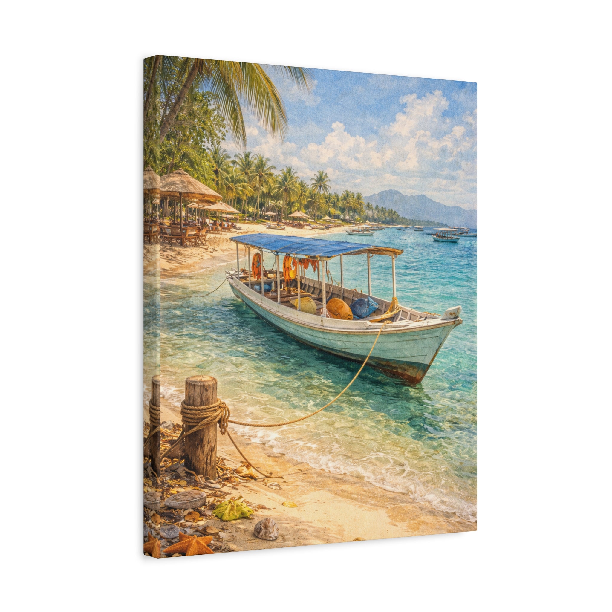 Gili Air Boat Canvas Print