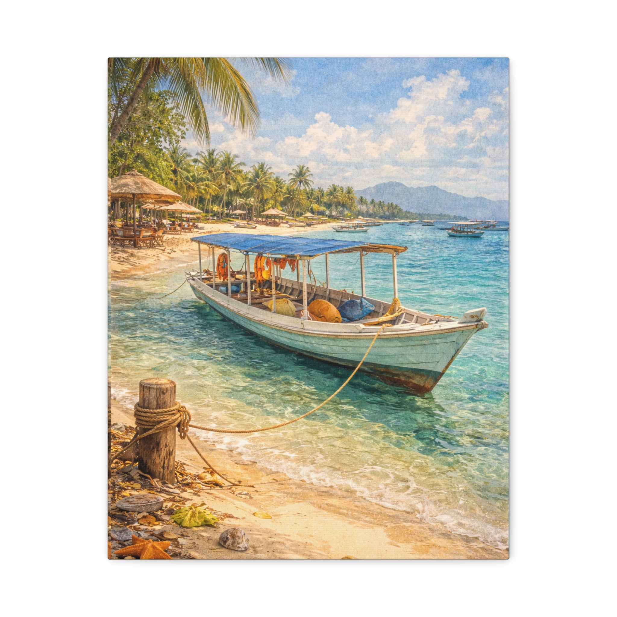 Gili Air Boat Canvas Print