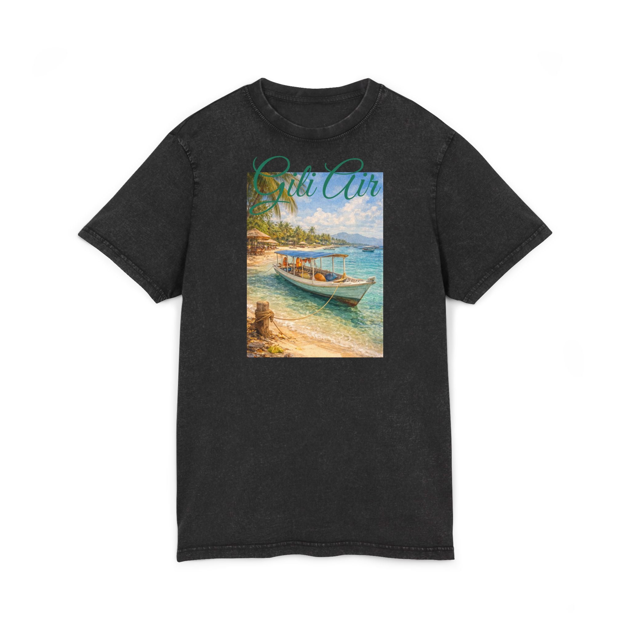 T-Shirt Gili Air Boat Vintage Graphic Tee
