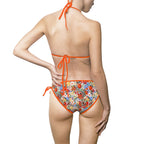 Triangel Bikini Sizilianisches Blumenmuster