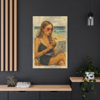 Beach Work Vibes Canvas Art