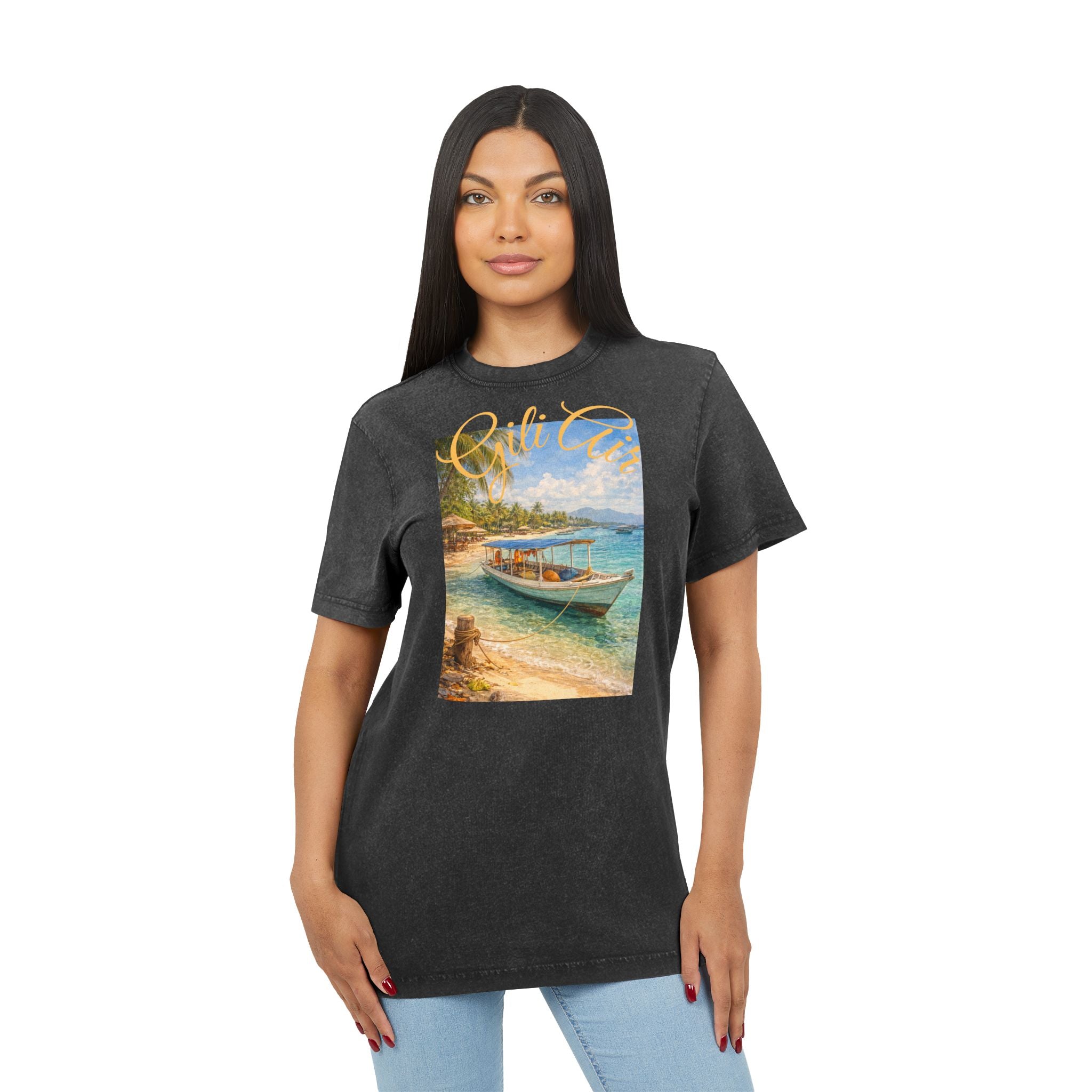 T-Shirt Gili Air Boat Vintage Graphic Tee