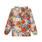 Leichter Damen Windbreaker mit mediterranem Blumenmuster