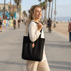 Baumwoll-Tote-Bag mit Surfboard-Motiv