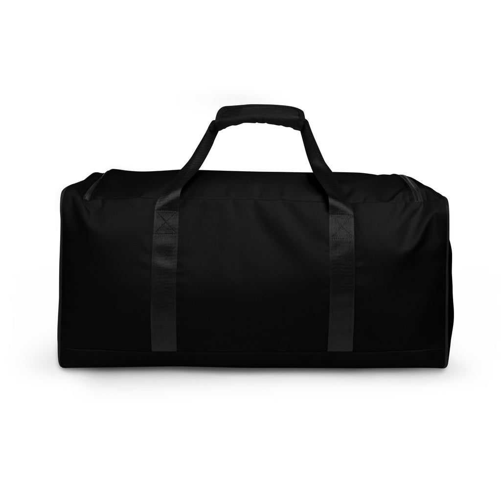 Schwarze Reisetasche von jenniabroad mit doppelt gepolsterten Griffen und abnehmbarem Schulterriemen